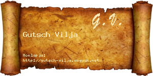 Gutsch Vilja névjegykártya